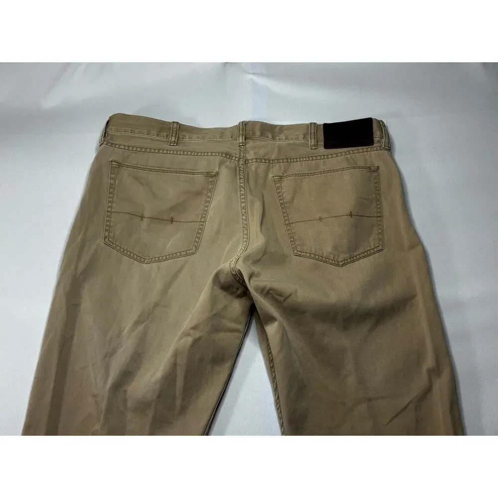Polo Ralph Lauren Men's 650 Straight Leg Beige Denim Jeans - Size 36x33.5 - Picture 4 of 8